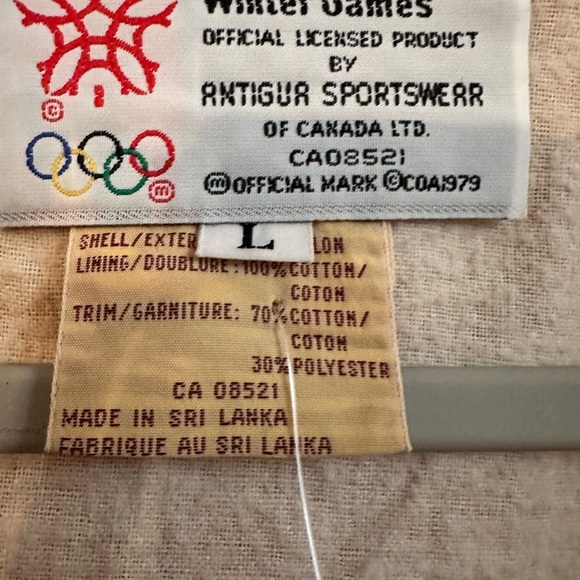 Vintage 1988 Calgary Olympic game sports jacket size large. EUC   P2P 24” - Picture 6 of 6